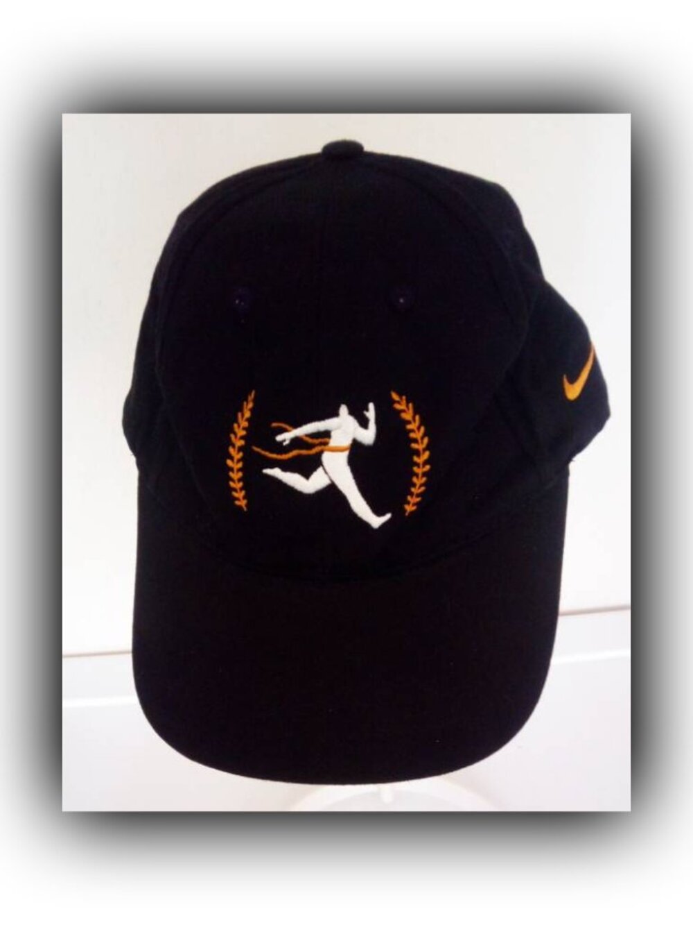 Nike Quake City Olympic Embroidered Runner Black Unisex Adjustable Hat